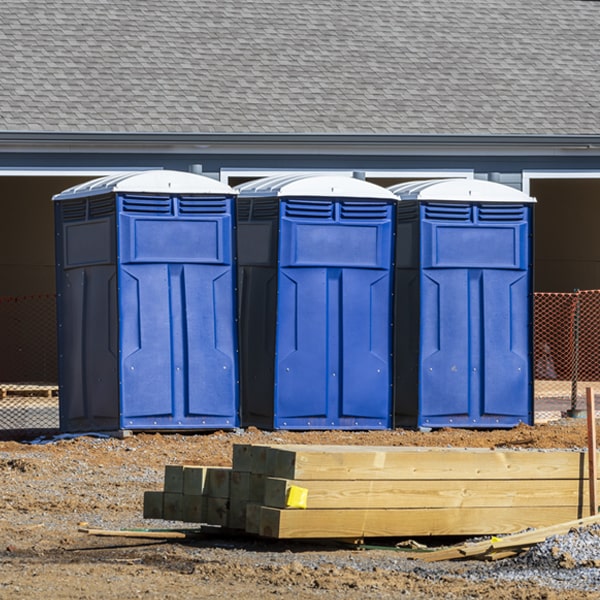 is there a specific order in which to place multiple porta potties in Bondurant